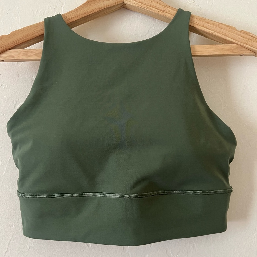 Lululemon Athletica Olive Green Sports Bra